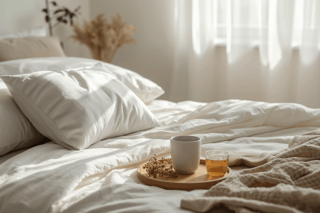 Gemütliches Schlafzimmer für besseren Schlaf bei Rheuma