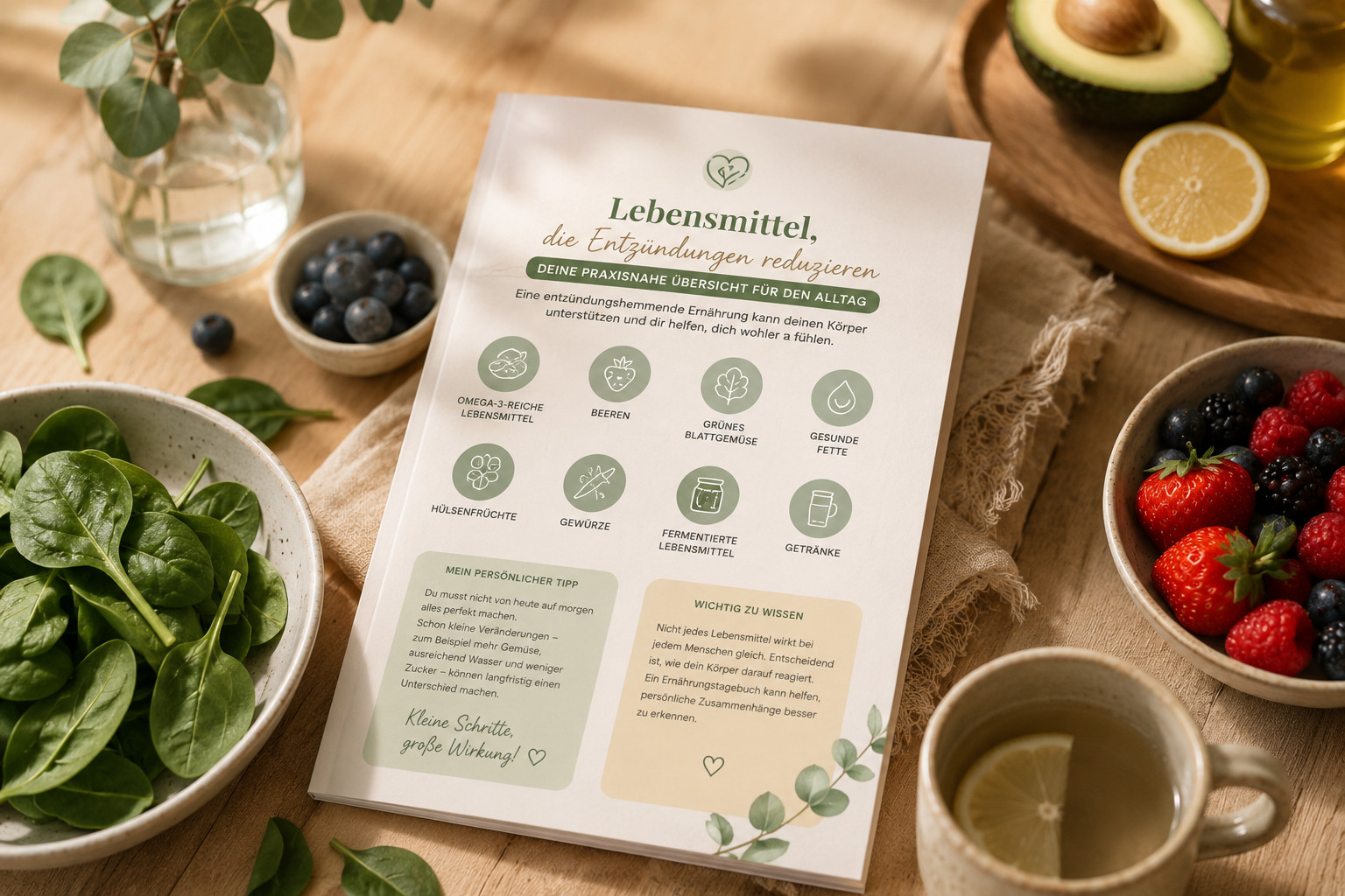 Entzündungshemmend essen Lebensmittel Liste