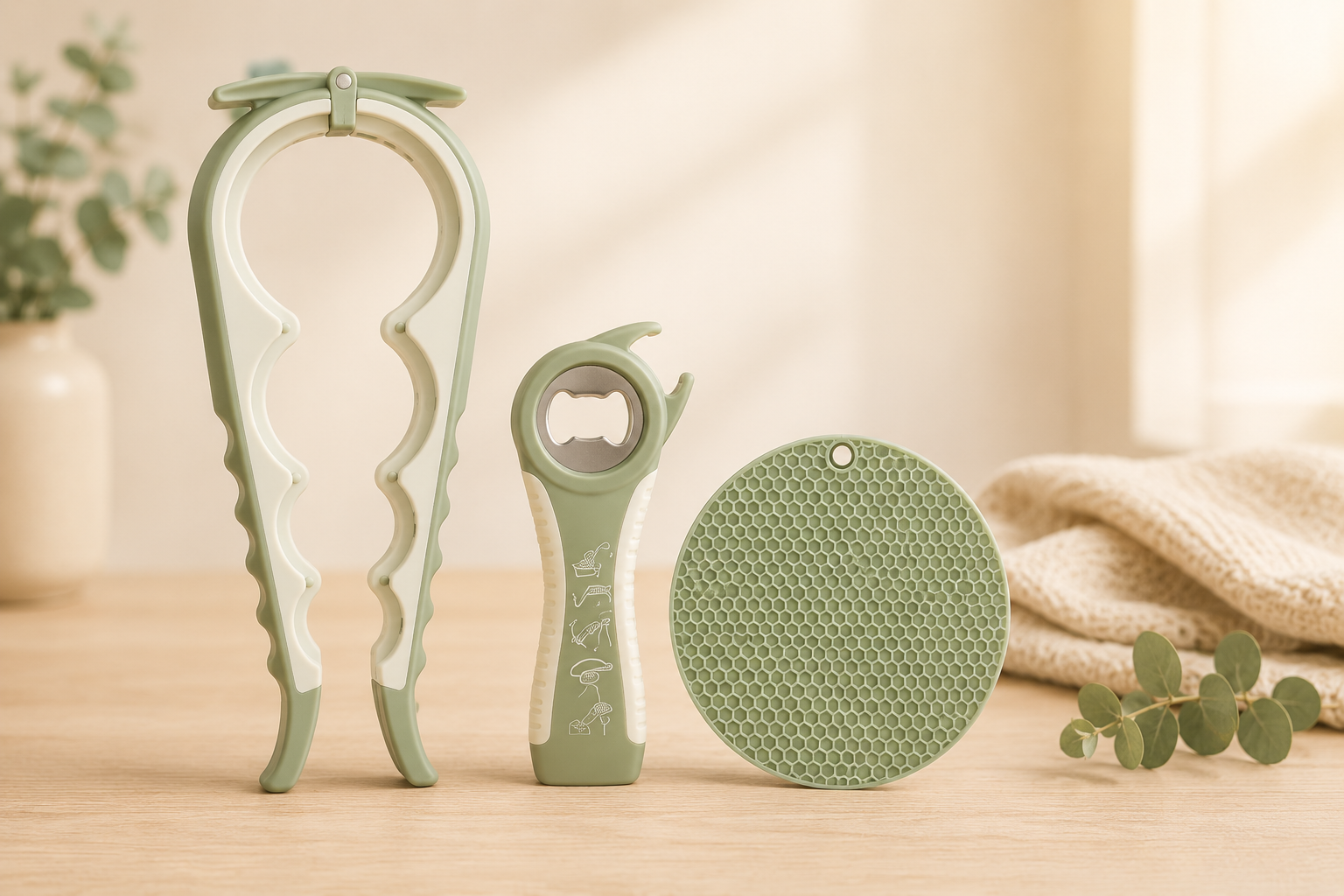 Ergonomischer Flaschenöffner als Alltagshilfe bei Rheuma