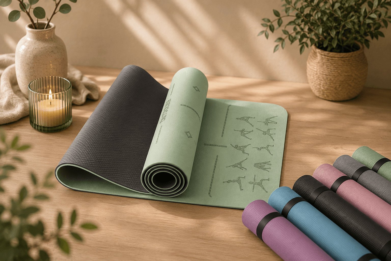 Yogamatte für sanfte Bewegung bei Rheuma